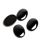 Hematite Oval Single Bevel Buff Top (SBBT) AAA Grade Both Side Polished Size 22x30 mm 5 Pcs Weight 295 Cts