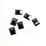 Hematite Rectangle Faceted Back Half Drilled AAA Grade Both Side Polished Size 11x15 mm 20 Pcs Weight 195 Cts