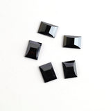 Hematite Rectangle Faceted Back Half Drilled AAA Grade Both Side Polished Size 11x15 mm 20 Pcs Weight 195 Cts