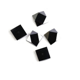 Hematite Square Faceted Back Half Drilled AAA Grade Both Side Polished Size 15 mm 10 Pcs Weight 158 Cts