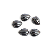 Hematite Fancy Shape Side Drilled AAA Grade Both Side Polished Size 15x20 mm 10 Pcs Weight 273 Cts