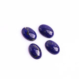 Lapis Lazuli Oval Cabochon AAA Grade Flat Back Size 8x12 mm 50 Pcs Weight 150 Cts