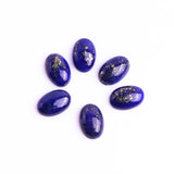 Lapis Lazuli Oval Cabochon AAA Grade Flat Back Size 8x12 mm 50 Pcs Weight 150 Cts