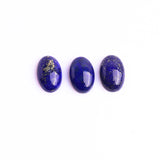 Lapis Lazuli Oval Cabochon AAA Grade Flat Back Size 8x12 mm 50 Pcs Weight 150 Cts