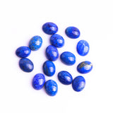 Lapis Lazuli Oval Cabochon AAA Grade Flat Back Size 7x9 mm 50 Pcs Weight 80 Cts