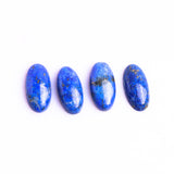 Lapis Lazuli Oval Cabochon AAA Grade Flat Back Size 9x18x4.0-4.5 mm 15 Pcs Weight 92 Cts