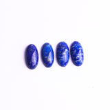 Lapis Lazuli Oval Cabochon AAA Grade Flat Back Size 9x18x4.5-5.0 mm 15 Pcs Weight 102 Cts