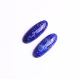 Lapis Lazuli Oval Cabochon AAA Grade Flat Back Size 9x25x5 mm Lot of 25 Pcs Weight 254 Cts