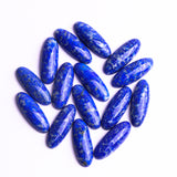 Lapis Lazuli Oval Cabochon AAA Grade Flat Back Size 9x25x5 mm Lot of 25 Pcs Weight 281 Cts