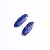 Lapis Lazuli Oval Single Bevel Buff Top (SBBT) AAA Grade Flat Back Size 9x25x3 MM 15 Pcs Weight 90 Cts