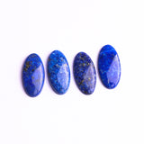 Lapis Lazuli Oval Single Bevel Buff Top (SBBT) AAA Grade Flat Back Size 10x20x3 MM 15 Pcs Weight 90 Cts