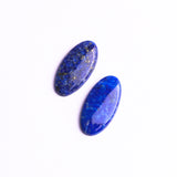 Lapis Lazuli Oval Single Bevel Buff Top (SBBT) AAA Grade Flat Back Size 10x20x3 MM 15 Pcs Weight 90 Cts