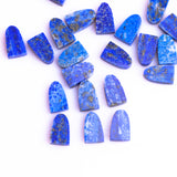 Lapis Lazuli Half Moon Flat Top Straight Side (FTSS) AAA Grade Both Side Polished Size 6x10 mm Lot of 54 Pcs Weight 98 Cts