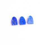 Lapis Lazuli Half Moon Flat Top Straight Side (FTSS) AAA Grade Both Side Polished Size 7x10 mm Lot of 55 Pcs Weight 116 Cts