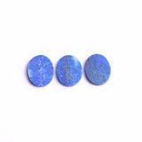 Lapis Lazuli Oval Flat Top Straight Side (FTSS) AAA Grade Both Side Polished Size 10x12x2.0-2.5 mm Lot of 40 Pcs Weight 158 Cts