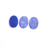 Lapis Lazuli Oval Flat Top Straight Side (FTSS) AAA Grade Both Side Polished Size 10x14 mm Lot of 50 Pcs Weight 195 Cts