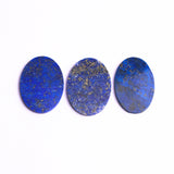 Lapis Lazuli Oval Flat Top Straight Side (FTSS) AAA Grade Both Side Polished Size 20x30x2 mm Lot of 15 Pcs Weight 229 Cts