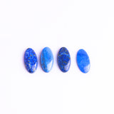 Lapis Lazuli Oval Single Bevel Buff Top (SBBT) AAA Grade Flat Back Size 10x20x3 mm 15 Pcs Weight 85 Cts