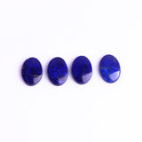 Lapis Lazuli Oval Single Bevel Buff Top (SBBT) AAA Grade Flat Back Size 13x18x3.5-4.5 mm 10 Pcs Weight 72 Cts