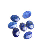 Lapis Lazuli Oval Single Bevel Buff Top (SBBT) AA Grade Flat Back Size 13x18x3.0-3.5 mm Lot Of 30 Pcs Weight 227 Cts