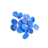 Lapis Lazuli Oval Flat Top Straight Side (FTSS) AA Grade Both Side Polished Size 10x14x2.0-3.0 mm Lot of 50 Pcs Weight 190 Cts