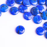 Lapis Lazuli Round Double Buff Disc AAA Grade Size 12 mm 25 Pcs Weight 113 Cts
