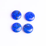 Lapis Lazuli Round Double Buff Disc AAA Grade Size 12 mm 25 Pcs Weight 113 Cts