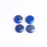 Lapis Lazuli Round Double Buff Disc AA Grade Size 14 mm 20 Pcs Weight 129 Cts