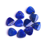 Lapis Lazuli Fancy Shape Back Side Half Drilled Flat Back AAA Grade Size 20x20x5 mm 10 Pcs Weight 190 Cts