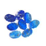 Lapis Lazuli Fancy Shape Both Side Polished AAA Grade Size 32x22 mm 10 Pcs Weight 204 Cts