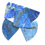 Lapis Lazuli Fancy Shape Both Side Polished AAA Grade Size 34x45 mm 5 Pcs Weight 162 Cts