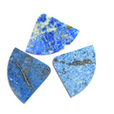 Lapis Lazuli Fancy Shape Both Side Polished AAA Grade Size 34x45 mm 5 Pcs Weight 162 Cts