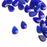 Lapis Lazuli Pear Single Bevel Buff Top (SBBT) AAA Grade Both Side Polished Size 6x9 mm 30 Pcs Weight 27 Cts