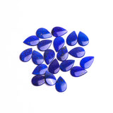 Lapis Lazuli Pear Single Bevel Buff Top (SBBT) AAA Grade Both Side Polished Size 10x15 mm 20 Pcs Weight 54 Cts