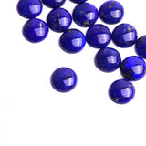 Lapis Lazuli Round Cabochon AAA Grade Flat Back Size 14x14x4.5-5.0 mm Lot of 27 Pcs Weight 205 Cts