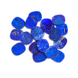 Lapis Lazuli Cushion Shape Flat Top Straight Side (FTSS) AAA Grade Both Side Polished Size 14x16x2 mm 20 Pcs Weight 100 Cts