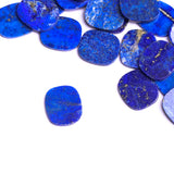 Lapis Lazuli Cushion Shape Flat Top Straight Side (FTSS) AAA Grade Both Side Polished Size 14x16x2 mm 20 Pcs Weight 100 Cts