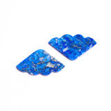 Lapis Lazuli Fancy Shape Both Side Polished AAA Grade Size 40x20x3 mm Lot of 16 Pcs Weight 366 Cts