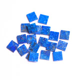 Lapis Lazuli Square Flat Top Straight Side (FTSS) AA Grade Both Side Polished Size 12x12 mm Lot of 43 Pcs Weight 216 Cts