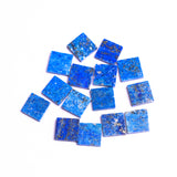 Lapis Lazuli Square Flat Top Straight Side (FTSS) AA Grade Both Side Polished Size 14x14 mm Lot of 34 Pcs Weight 244 Cts