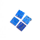 Lapis Lazuli Square Flat Top Straight Side (FTSS) AA Grade Both Side Polished Size 14x14 mm Lot of 34 Pcs Weight 244 Cts