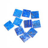 Lapis Lazuli Square Flat Top Straight Side (FTSS) AA Grade Both Side Polished Size 18x18 mm Lot of 31 Pcs Weight 351 Cts