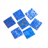 Lapis Lazuli Square Flat Top Straight Side (FTSS) AA Grade Both Side Polished Size 20x20 mm Lot of 18 Pcs Weight 250 Cts