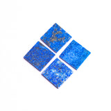 Lapis Lazuli Square Flat Top Straight Side (FTSS) AA Grade Both Side Polished Size 20x20 mm Lot of 18 Pcs Weight 250 Cts