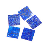 Lapis Lazuli Square Flat Top Straight Side (FTSS) AA Grade Both Side Polished Size 25x25 mm Lot of 14 Pcs Weight 316 Cts