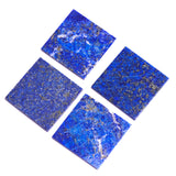 Lapis Lazuli Square Flat Top Straight Side (FTSS) AAA Grade Both Side Polished Size 35x35 mm Lot of 12 Pcs Weight 457 Cts