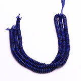 Lapis Lazuli Rondell Beads AAA Grade 10 MM 15 Inch 1 Strand Weight 284 Cts