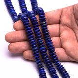 Lapis Lazuli Rondell Beads AAA Grade 10 MM 15 Inch 1 Strand Weight 284 Cts