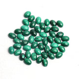 Malachite Oval Cabochon AAA Grade Flat Back Size 4x6x3 MM 200 Pcs Weight 145 Cts