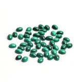 Malachite Oval Cabochon AAA Grade Flat Back Size 4x6x3 MM 200 Pcs Weight 145 Cts